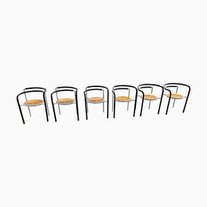 Dark Horse Armchairs by Rud Thygesen & Johnny Sørensen, 1980s, Set of 6-MXB-1240021