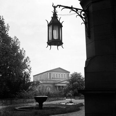 Darmstadt Theatre with Lantern in Front, Germany, 1938, Printed 2021-DYV-997891