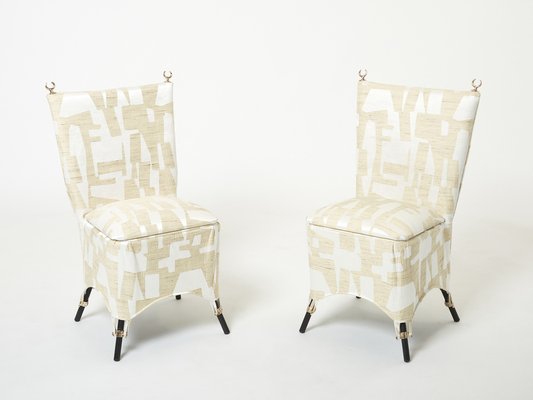 Day and Night Bronze Dining Chairs by Mattia Bonetti, 1991, Set of 8-YJA-1332311