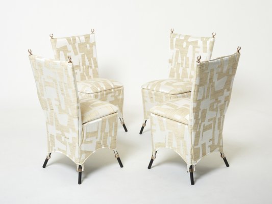 Day and Night Bronze Dining Chairs by Mattia Bonetti, 1991, Set of 8-YJA-1332311