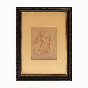 De Matteo, Ritratto, Mixed Media on Paper, Framed-VHF-1058746