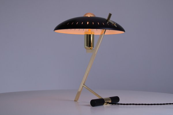 Decora Z Table Lamp in Brass by Louis Kalff for Philips, 1950s-XT-1768910