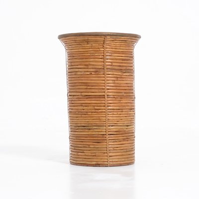 Decorative Bamboo Paper Bin, 1970s-VT-786152