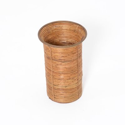 Decorative Bamboo Paper Bin, 1970s-VT-786152