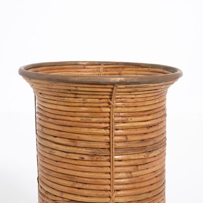 Decorative Bamboo Paper Bin, 1970s-VT-786152