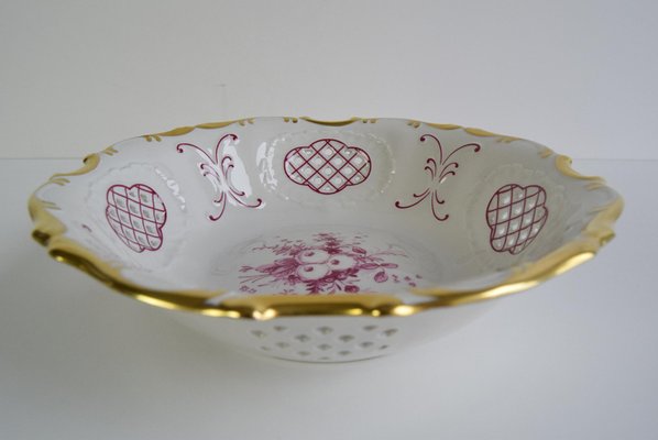 Decorative Bowl in Openwork Porcelain from Pirken Hammer, 1960s-TZ-2018671