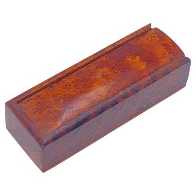 Decorative Brown Box in Light Wood, France, 1970s-UR-1315549