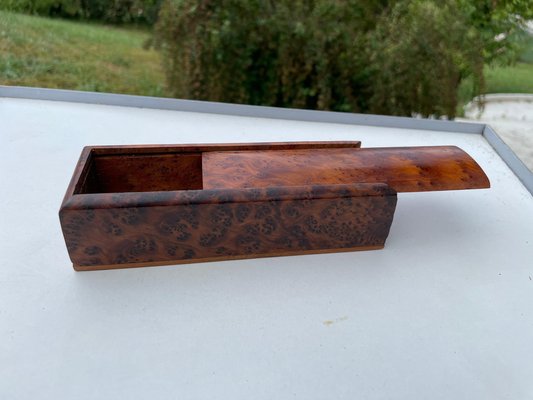 Decorative Brown Box in Light Wood, France, 1970s-UR-1315549