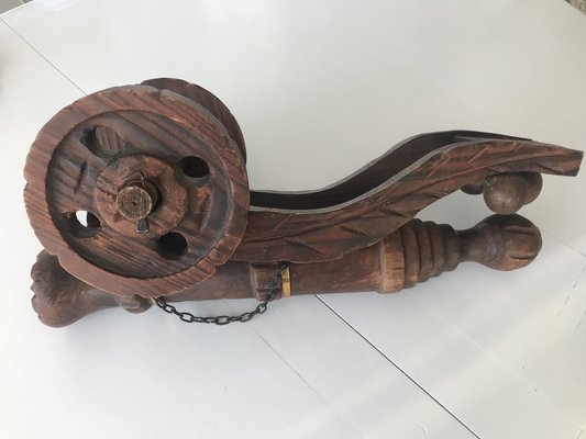 Decorative Carved Wooden Cannon,1950s-WQQ-1209392