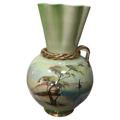 Decorative Ceramic Vase with Landscapes, Italy, 2000-HQI-1335163