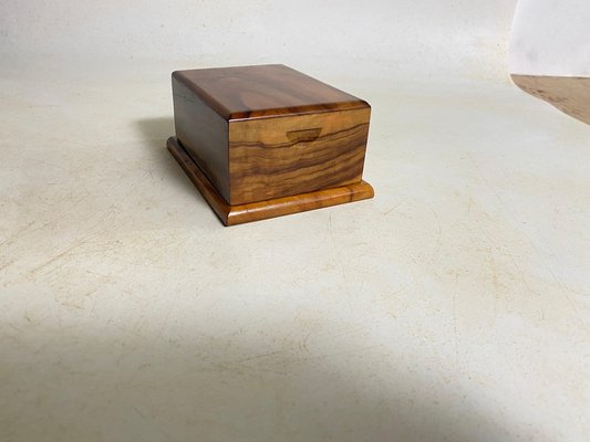 Decorative Cigarette Box in Olive Wood, France, 1950s-UR-1791905