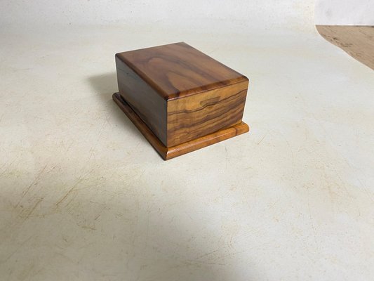 Decorative Cigarette Box in Olive Wood, France, 1950s-UR-1791905