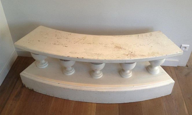 Decorative Curved Painted Bench, 1940-BA-658368