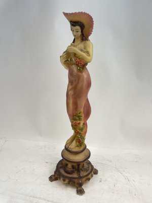 Decorative Figurine Depicting a Floral Woman, 1960s-GKM-2043324