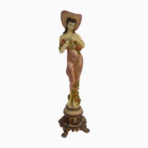 Decorative Figurine Depicting a Floral Woman, 1960s-GKM-2043324