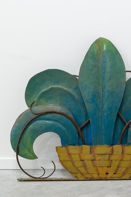 Decorative Iron Wall Piece, 1950s-UJE-663490