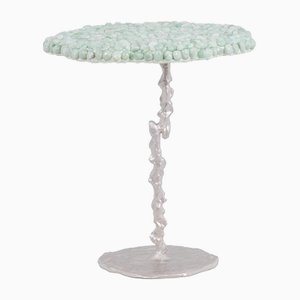 Decorative Pedestal Table with Semi-Precious Stonee-CEJ-1807392