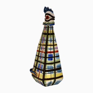 Decorative Rooster-Shaped Bottle from Keraluc Quimper, 1950s-EIA-2028262