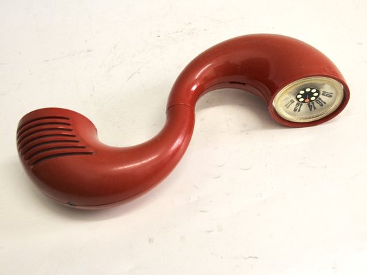 Decorative Toot-A-Loop Model 20RL012 Radio in Red from Philips, 1960s-SY-1334972