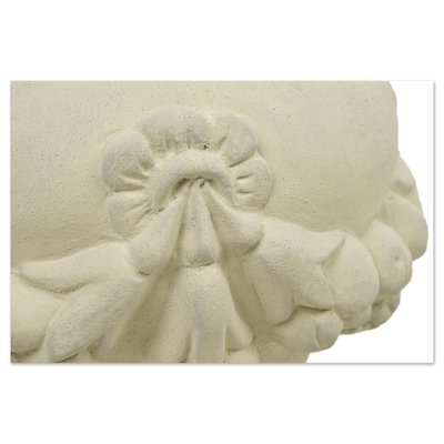 Decorative Urn in White Terracotta-NQ-1735636