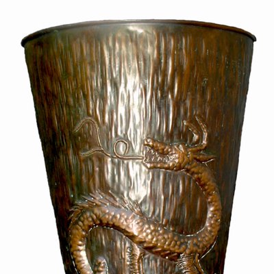 Decorative Vase with Imperial Dragon by Alberto Calligaris, 1950s-TIT-736089