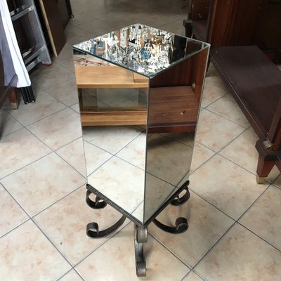 Decorative Wrought Metal and Hexagonal Table Mirror, 1970s-WQQ-1332141