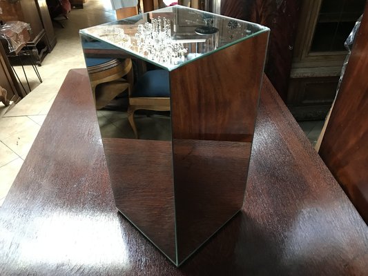 Decorative Wrought Metal and Hexagonal Table Mirror, 1970s-WQQ-1332141