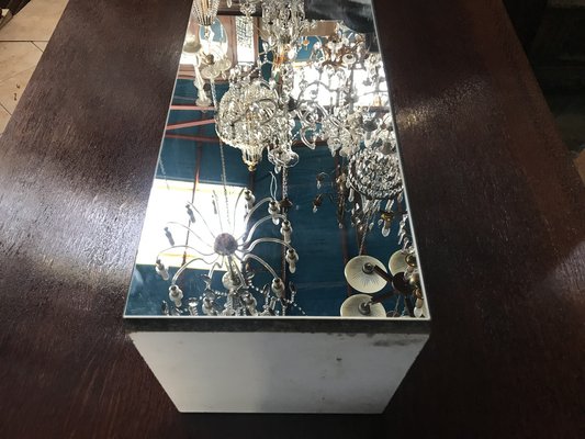 Decorative Wrought Metal and Hexagonal Table Mirror, 1970s-WQQ-1332141