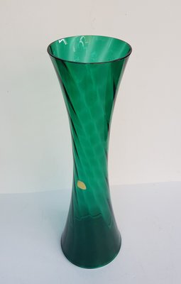 Deep Green Vase with Serrated Edge by Alfred Taube for Füge & Taube, 1960s-QDP-655806