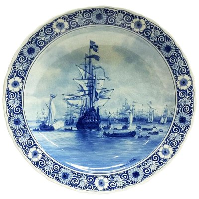 Delft Bottle Wall Plate After van de Velde from Porceleyne Fles, 1898-UCH-1224585