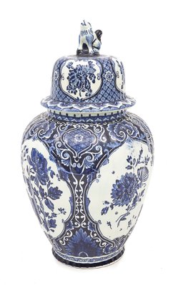 Delft Earthenware Vase from Boch Frères, 1950s-JCN-1806820