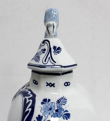 Delft Earthenware Vases from Royal Delft, Early 20th Century, Set of 2-RVK-1016321