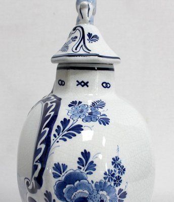 Delft Earthenware Vases from Royal Delft, Early 20th Century, Set of 2-RVK-1016321