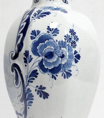 Delft Earthenware Vases from Royal Delft, Early 20th Century, Set of 2-RVK-1016321