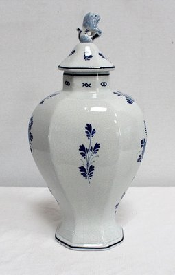 Delft Earthenware Vases from Royal Delft, Early 20th Century, Set of 2-RVK-1016321