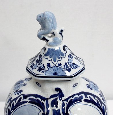 Delft Earthenware Vases from Royal Delft, Early 20th Century, Set of 2-RVK-1016321