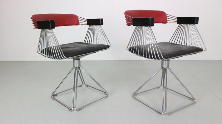 Delta Wire Armchairs attributed to Rudi Verelst, 1971, Set of 2-DT-2026256