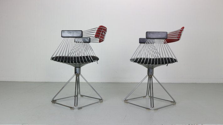 Delta Wire Armchairs attributed to Rudi Verelst, 1971, Set of 2-DT-2026256