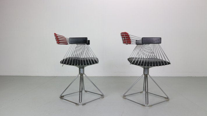 Delta Wire Armchairs attributed to Rudi Verelst, 1971, Set of 2-DT-2026256