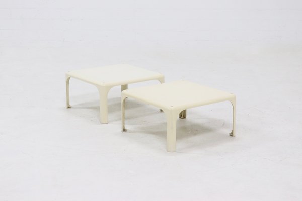 Demetrio 45 Stackable Tables by Vico Magistretti for Artemide, 1960s, Set of 2-VV-2033170