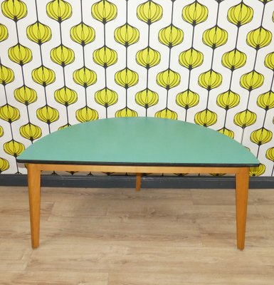 Demi Lune Console Table in Formica and Wood, 1950s-AFE-1790742