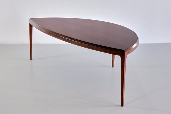 Demilune Coffee Table in Rosewood by Johannes Andersen for CFC Silkeborg, 1960s-FMT-1338500