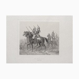 Denis-Auguste-Marie Raffet, the Siege of Rome, Original Lithograph on Paper, 1830s-ZCI-820901