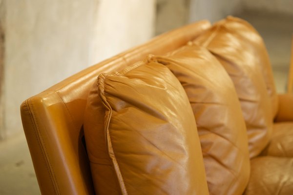 Design Leather 3-Seater Sofa, 1970s-LA-1354800