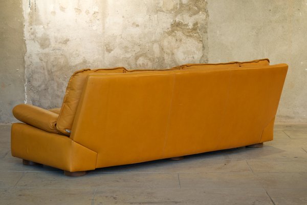 Design Leather 3-Seater Sofa, 1970s-LA-1354800