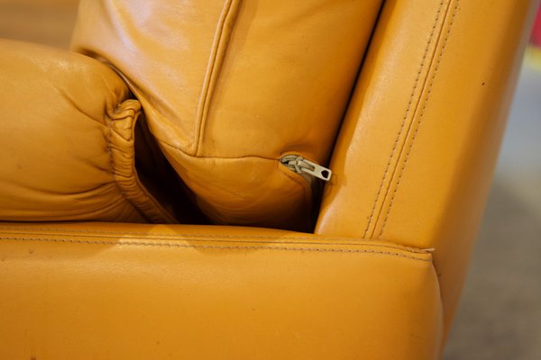 Design Leather 3-Seater Sofa, 1970s-LA-1354800