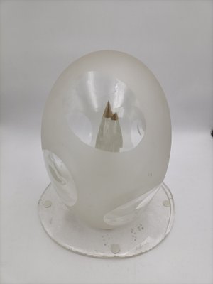 Design Sculpture with Two Elements in Miled and Polished Glass by Punta Mattia Toso for Fratelli Toso, 1990s-OHK-1722303