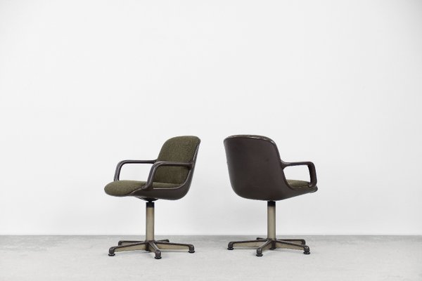 Desk Chairs by Charles Pollock for Comforto, 1970s, Set of 2-ZAA-1117619