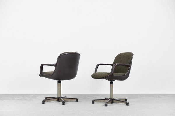 Desk Chairs by Charles Pollock for Comforto, 1970s, Set of 2-ZAA-1117619