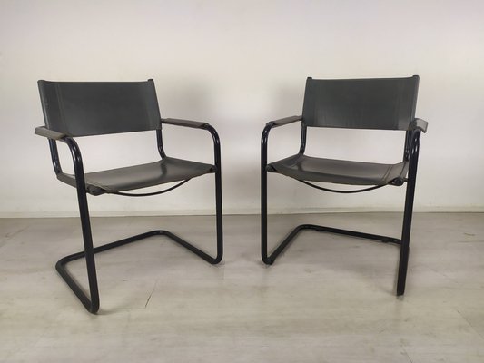 Desk Chairs in the style of Marcel Breuer, Set of 2-EAD-1066954